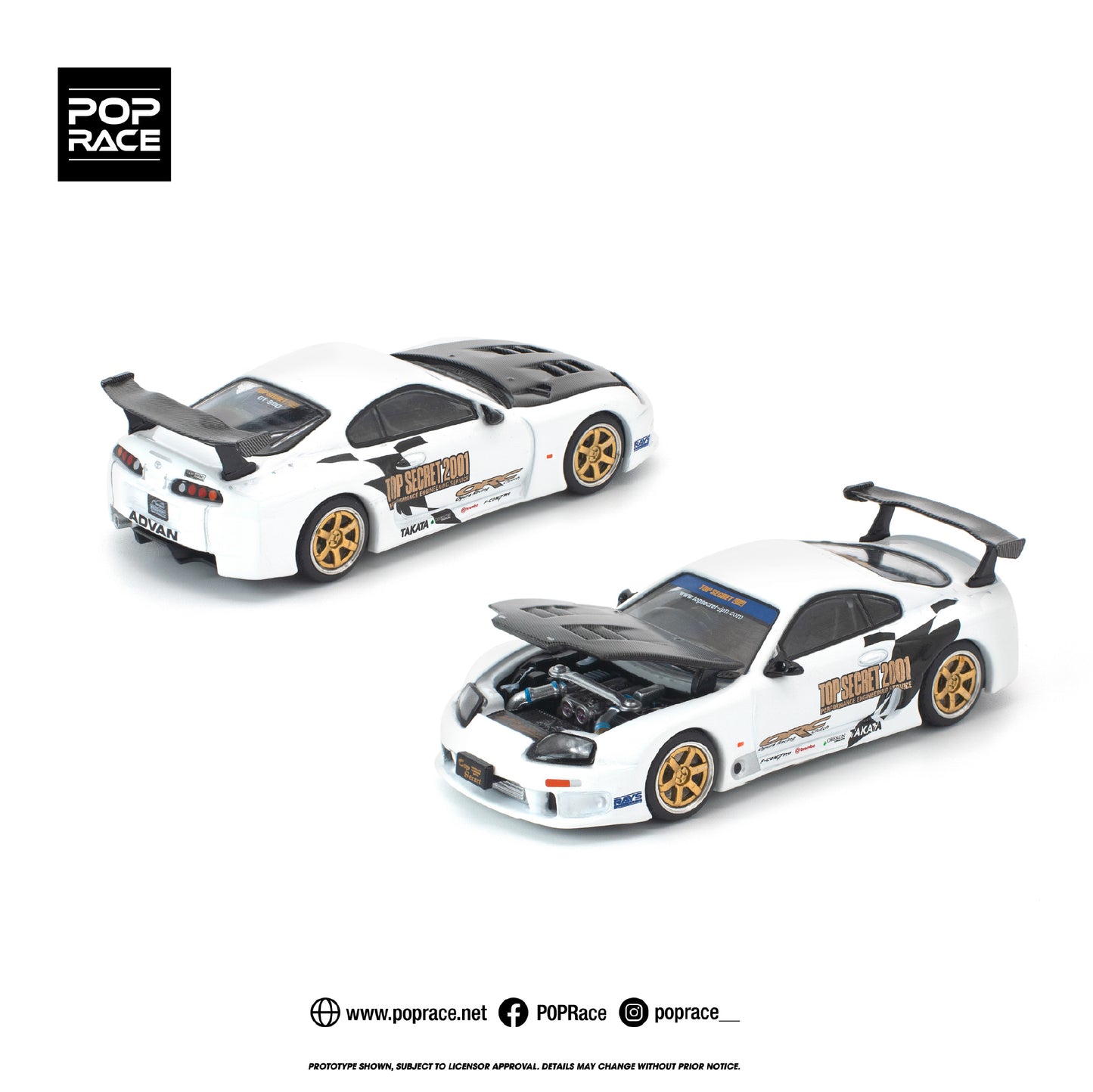 <予約商品>1/64 TOP SECRET GT300 SUPRA WHITE ※2026年9月以後入荷予定