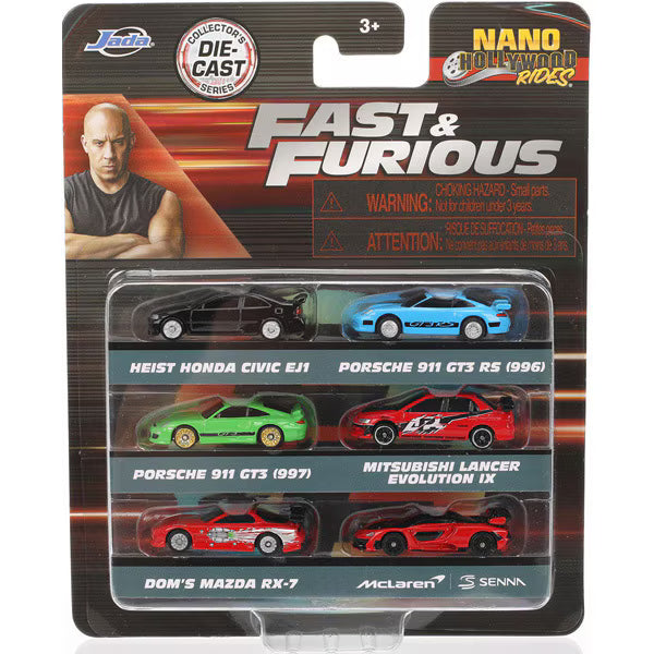 <予約商品> ワイルド・スピード ナノサイズミニカー 6台セット ※2026年9月以後入荷予定