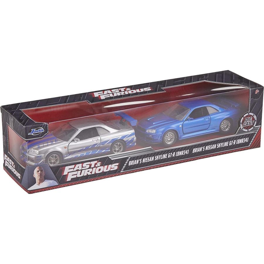 <予約商品>1/32 ワイルド・スピード BRIAN'S NISSAN SKYLINE GTR R34 SILVER & BLUE ※2026年9月以後入荷予定