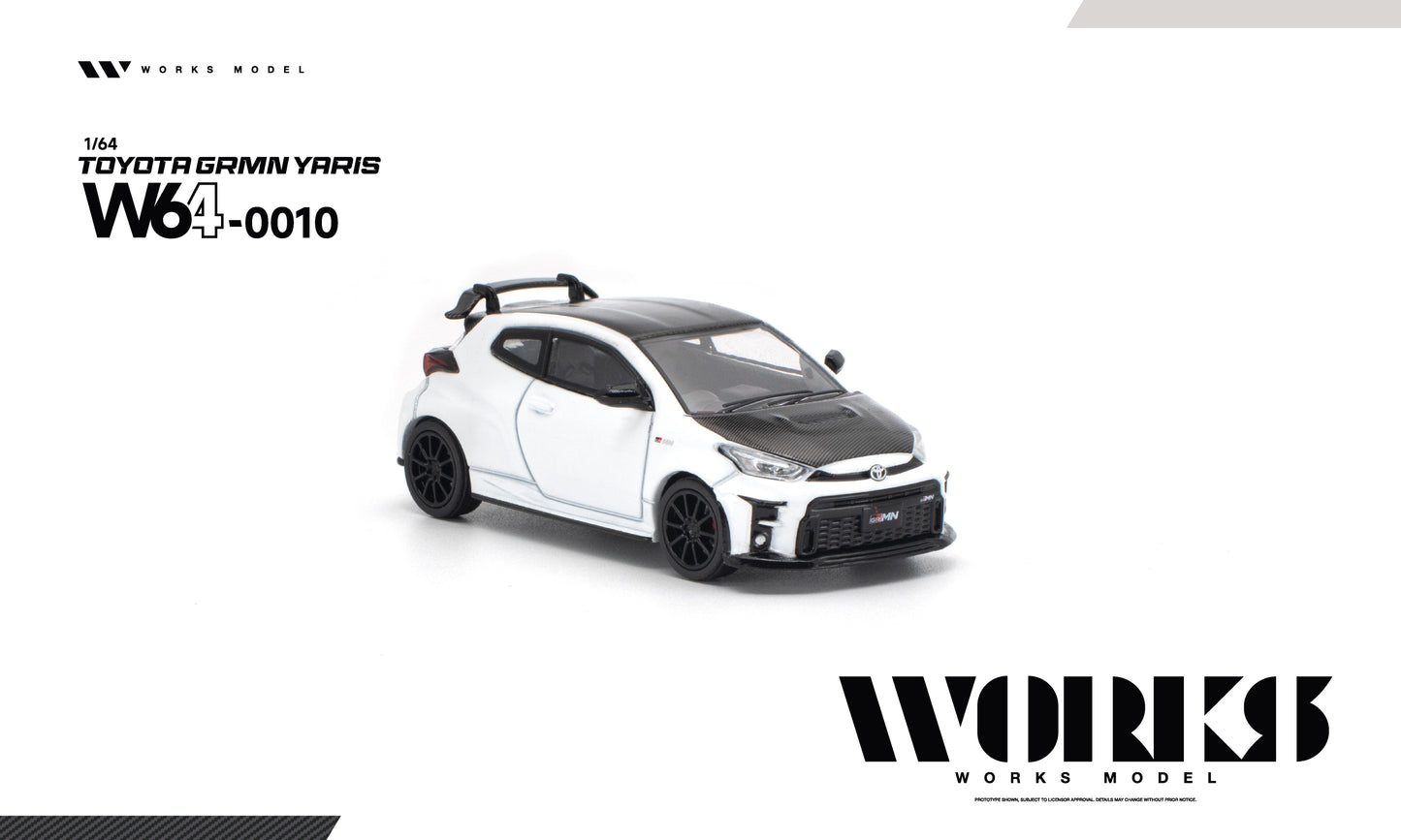 <予約商品>1/64 TOYOTA GRMN YARIS WHITE ※2027年6月以後入荷予定
