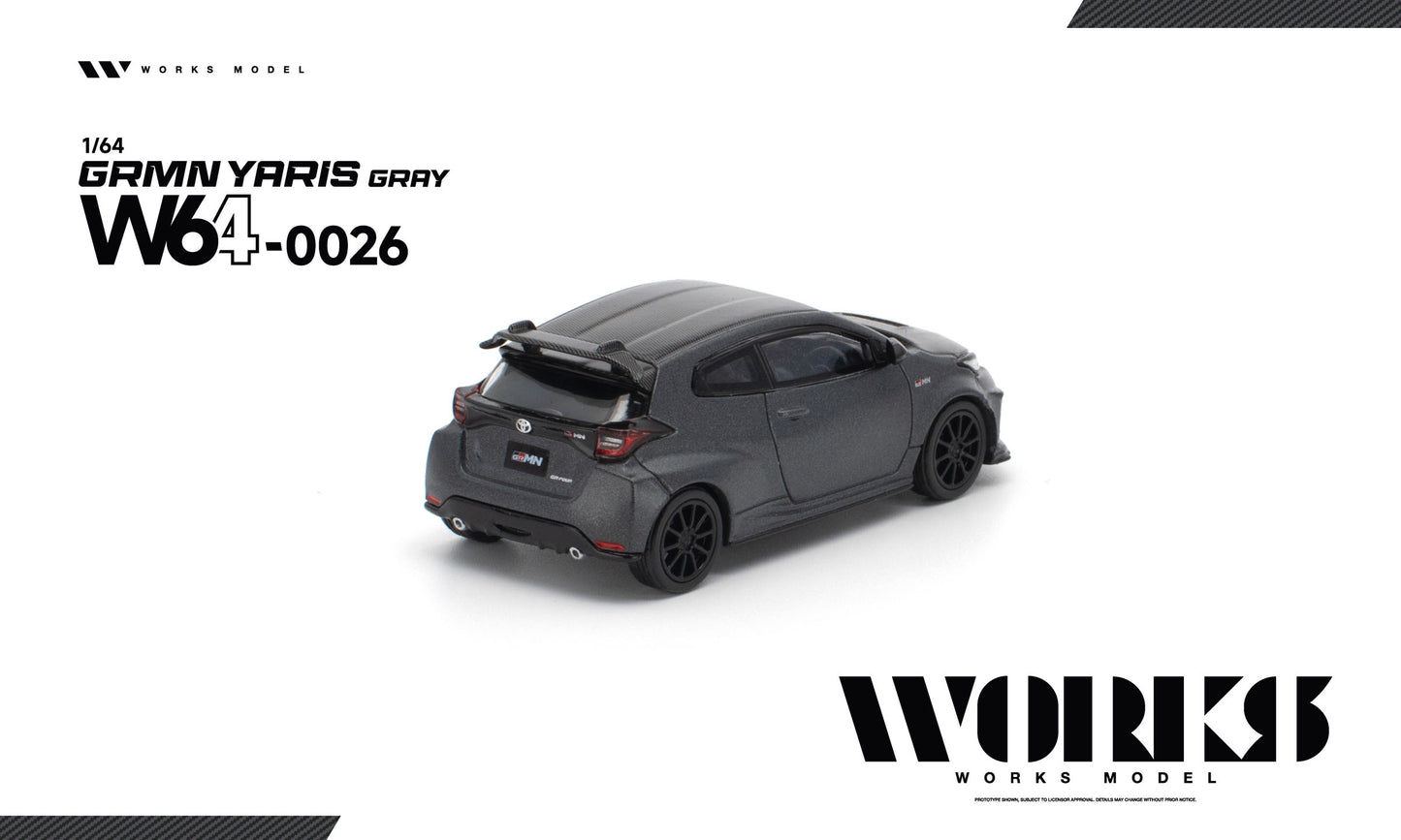 <予約商品>1/64 TOYOTA GRMN YARIS GRAY※2027年7月以後入荷予定