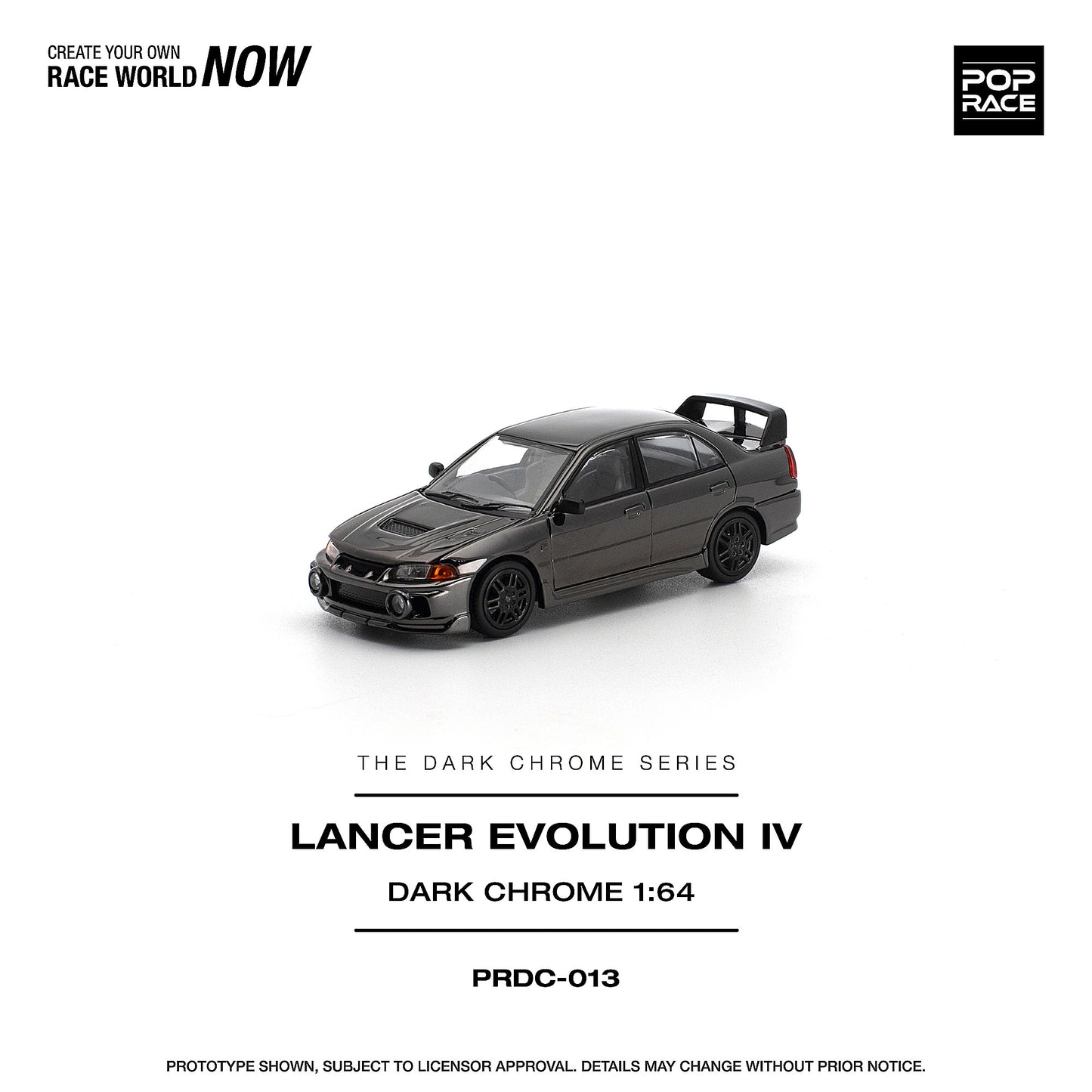 <予約商品>1/64 LANCER EVOLUTION IV DARK CHROME ※2027年6月以後入荷予定