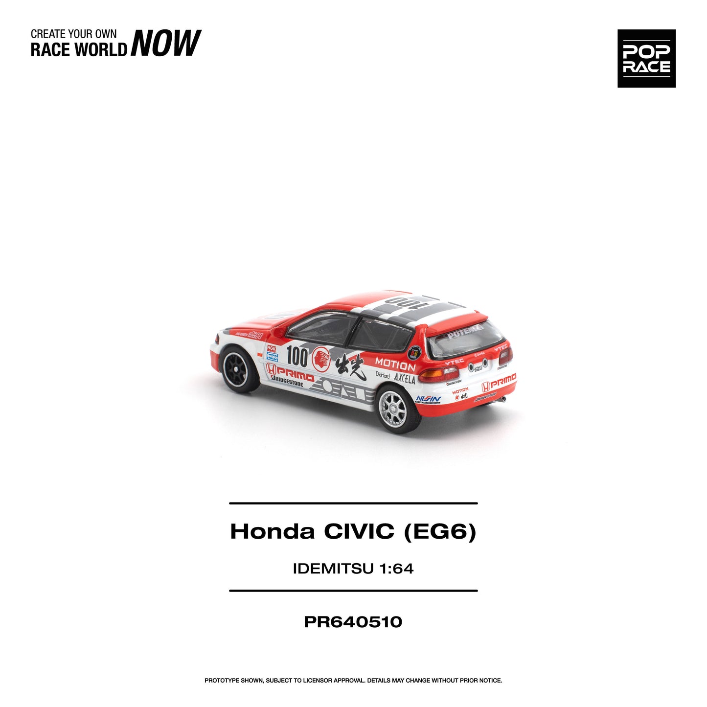 <予約商品>1/64 HONDA CIVIC (EG6) IDEMITSU MOTION INFINITE ※2026年12月以後入荷予定