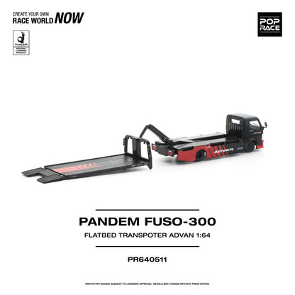 ＜予約商品＞1/64 PANDEM FUSO 300 FLATBED TRANSPORTER ADVAN ※2026年12月以後入荷予定
