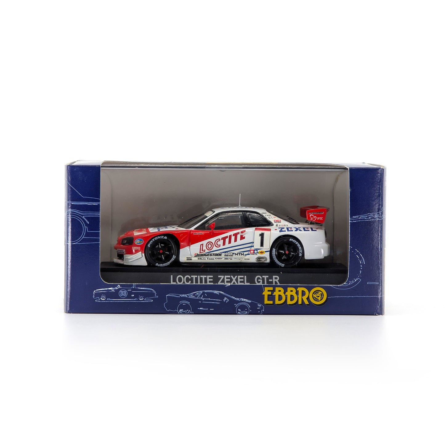 1/43 GT-R JGTC 2000 LOCTITE（RED/WHITE）