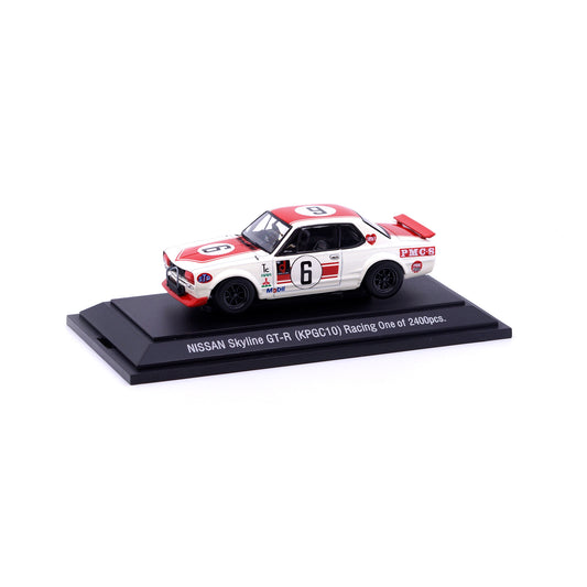1/43 NISSAN SKYLINE GTR KPGC 10 RACING (WHITE / RED)