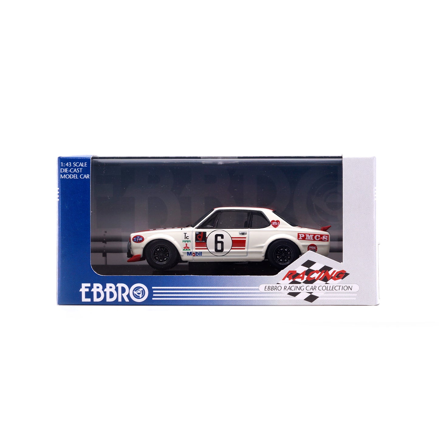 1/43 NISSAN SKYLINE GTR KPGC 10 RACING (WHITE / RED)