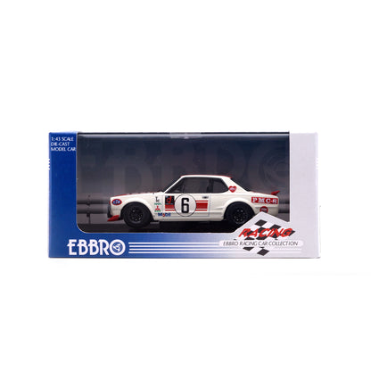 1/43 NISSAN SKYLINE GTR KPGC 10 RACING (WHITE / RED)