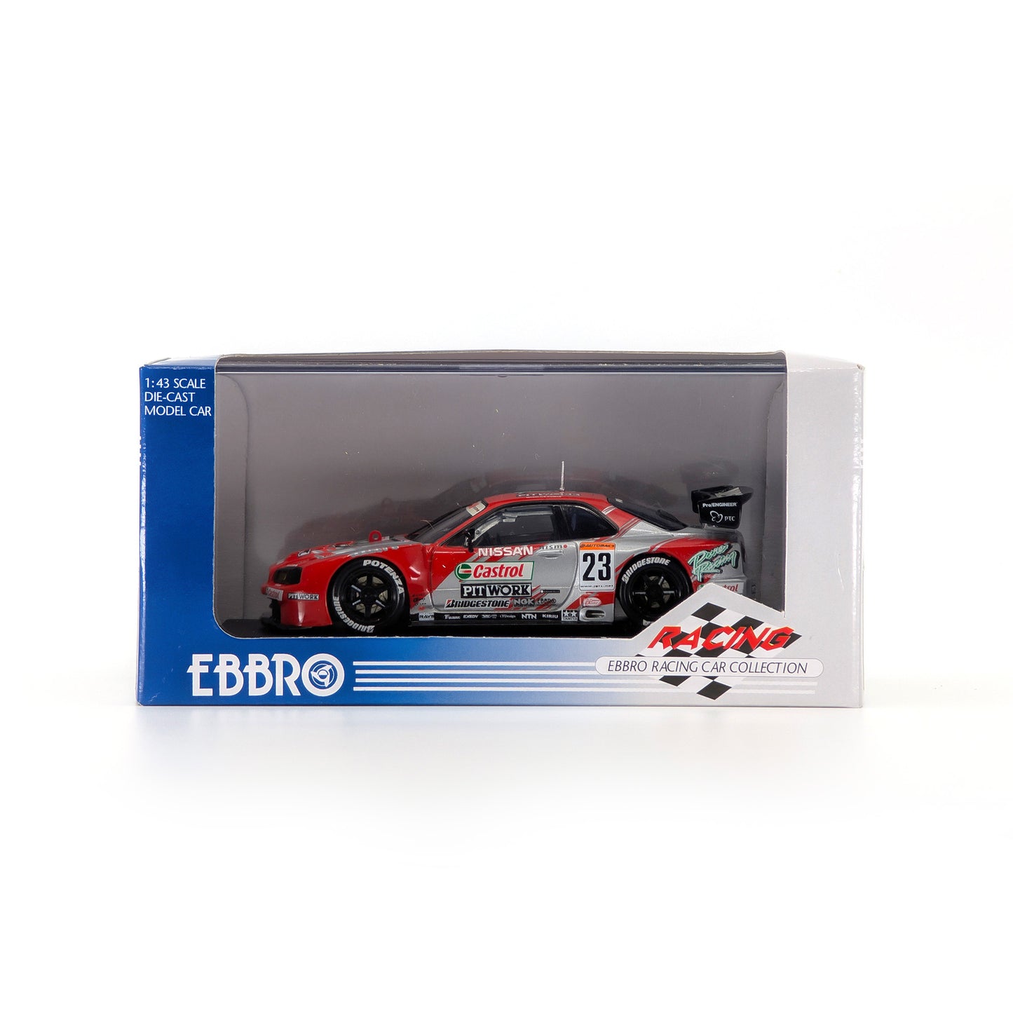 1/43 JGTC 2002 CASTROL PITWORK NISMO GT-R（SILVER/RED）