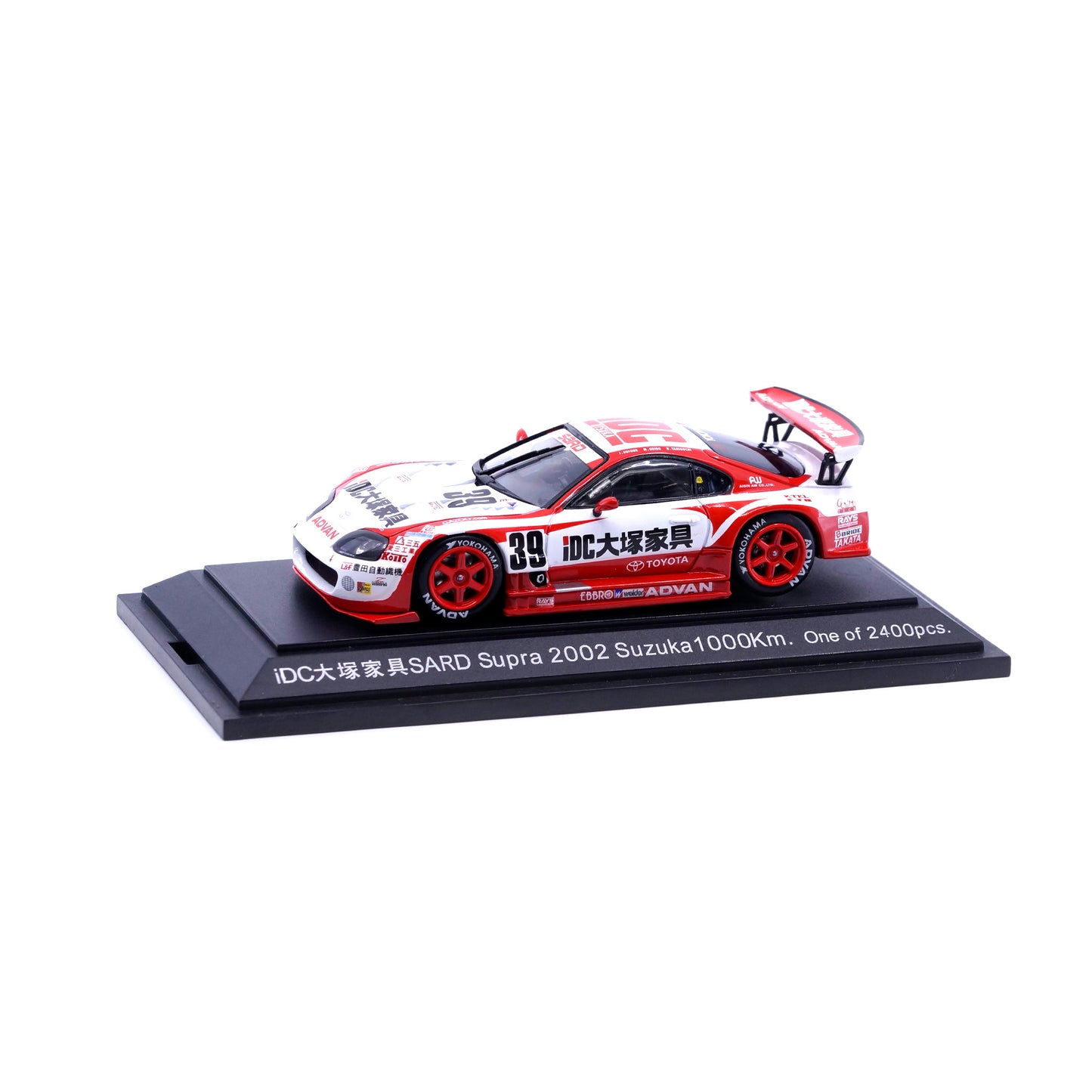 1/43 2002 SUZUKA 1000 Km iDC 大塚家具 SARD SUPRA (WHITE / RED)