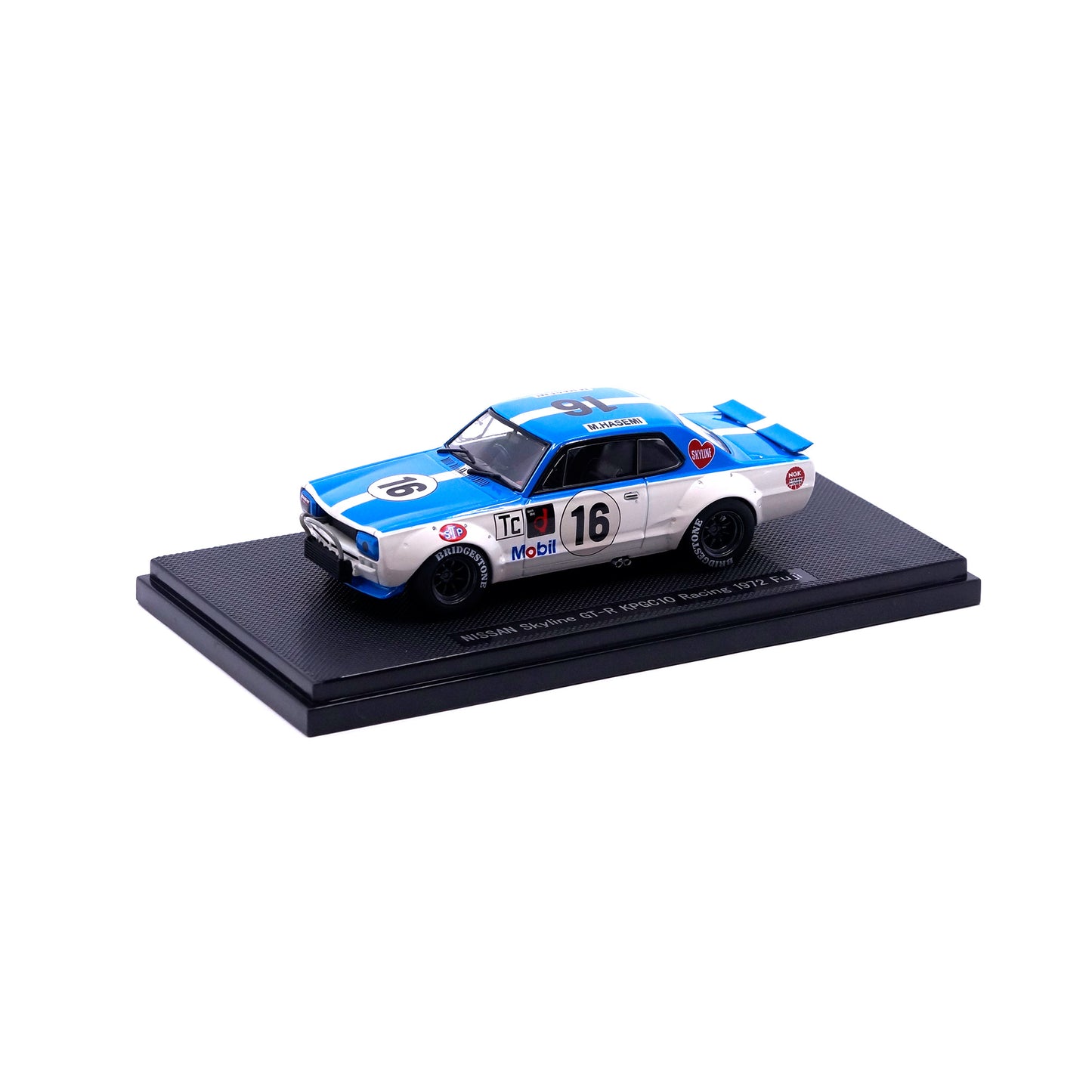 1/43 NISSAN SKYLINE GT-R KPGC10 RACING 1972 #16 (BLUE/WHITE)