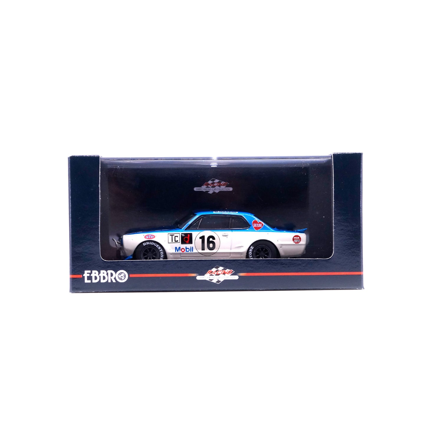 1/43 NISSAN SKYLINE GT-R KPGC10 RACING 1972 #16 (BLUE/WHITE)