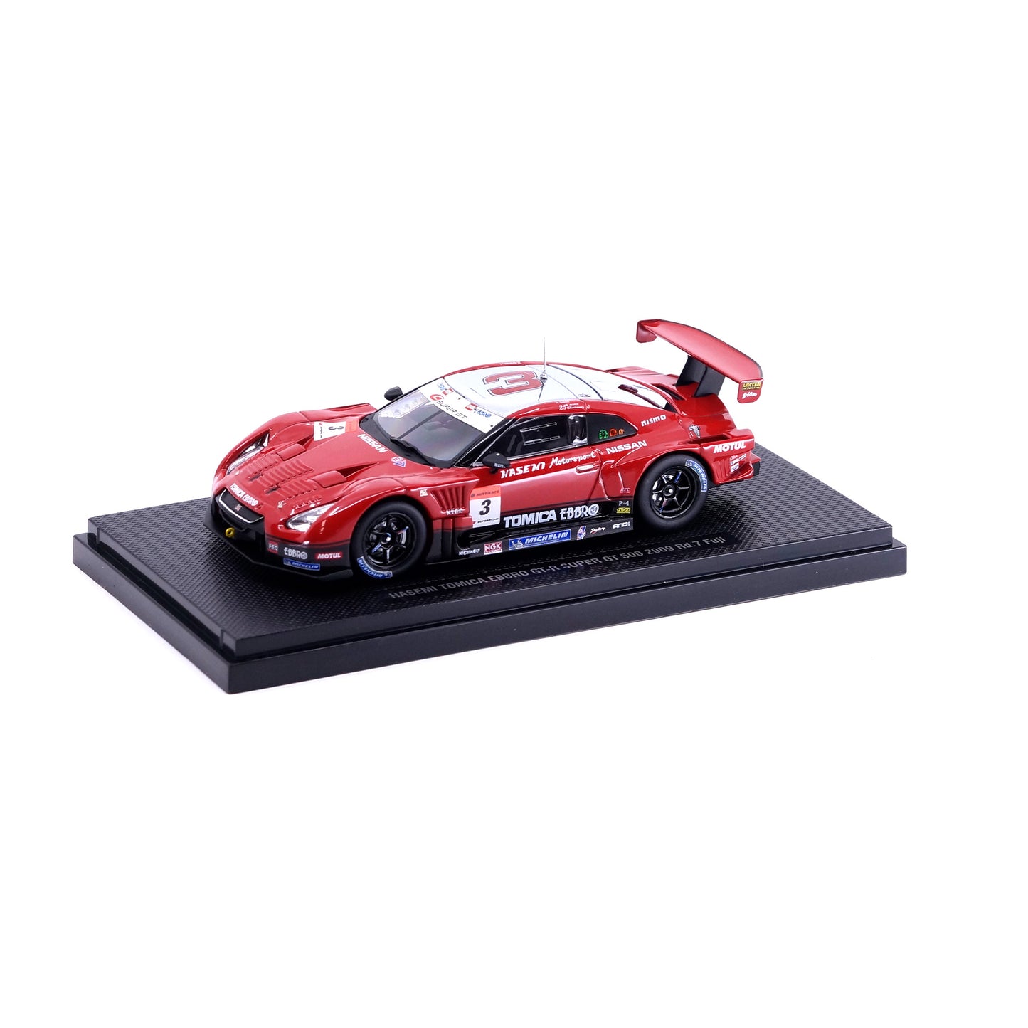 1/43 SUPER GT 500 HASEMI TOMICA EBBRO GT-R Rd.7 Fuji (RED/BLACK)