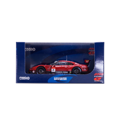 1/43 SUPER GT 500 HASEMI TOMICA EBBRO GT-R Rd.7 Fuji (RED/BLACK)