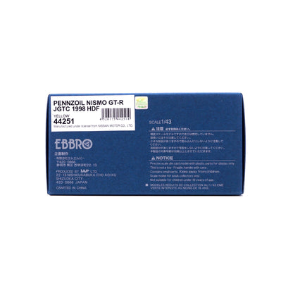 1/43 PENNZOIL NISMO GT-R JGTC 1998 HDF (YELLOW)