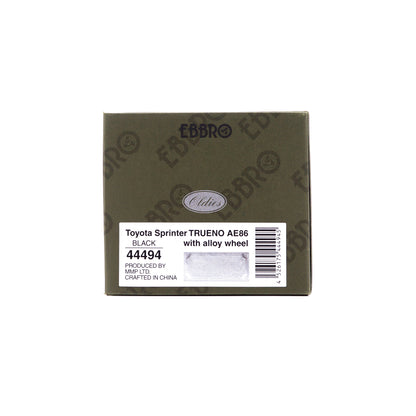 1/43 Toyota Sprinter TRUENO AE86 with alloy wheel (BLACK)