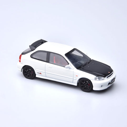 ＜予約商品＞1/64 Honda Civic Type R EK9 White with Carbon Bonnet ※2026年8月以後入荷予定