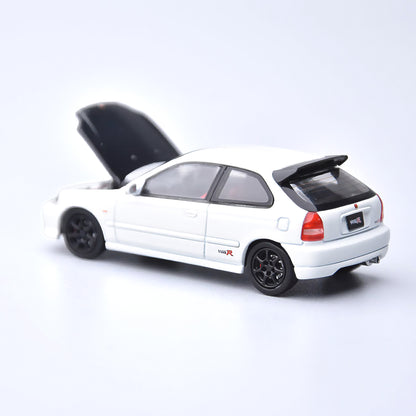 ＜予約商品＞1/64 Honda Civic Type R EK9 White with Carbon Bonnet ※2026年8月以後入荷予定