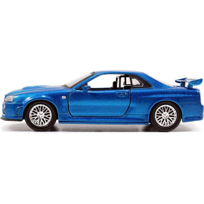 ＜予約商品＞1/32 ワイルド・スピード BRIAN'S NISSAN SKYLINE GTR R34 SILVER & BLUE ※2026年9月以後入荷予定