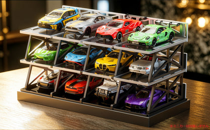 ＜予約商品＞ 1/64 組立式 立体駐車場 3階建てver（12台収納） ※2026年9月以後に入荷予定