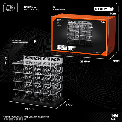 ＜予約商品＞ 1/64 組立式 立体駐車場 5階建てver（20台収納） ※2026年9月以後に入荷予定