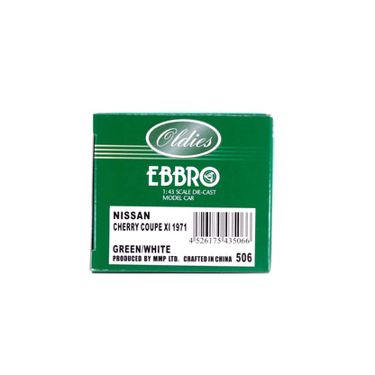 1/43 NISSAN CHERRY COUPE XI 1971 (GREEN/WHITE)