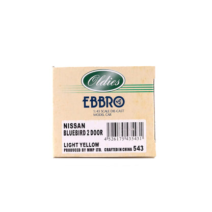 1/43 NISSAN BLUEBIRD 2 DOOR (LIGHT YELLOW)