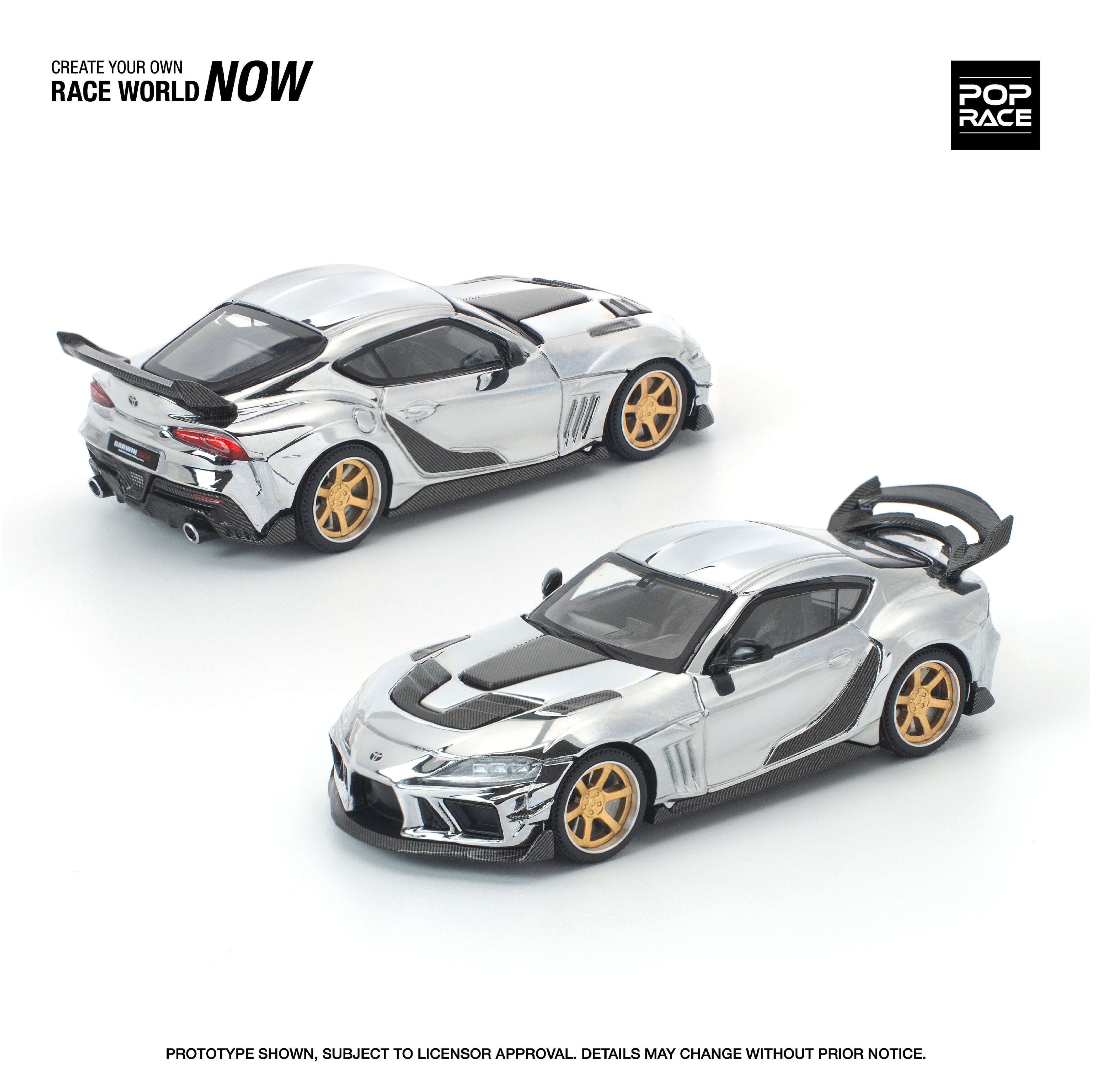 予約商品＞1/64 DARWIN PRO 66G WBK SUPRA A90 SILVER CHROME ※2026年9