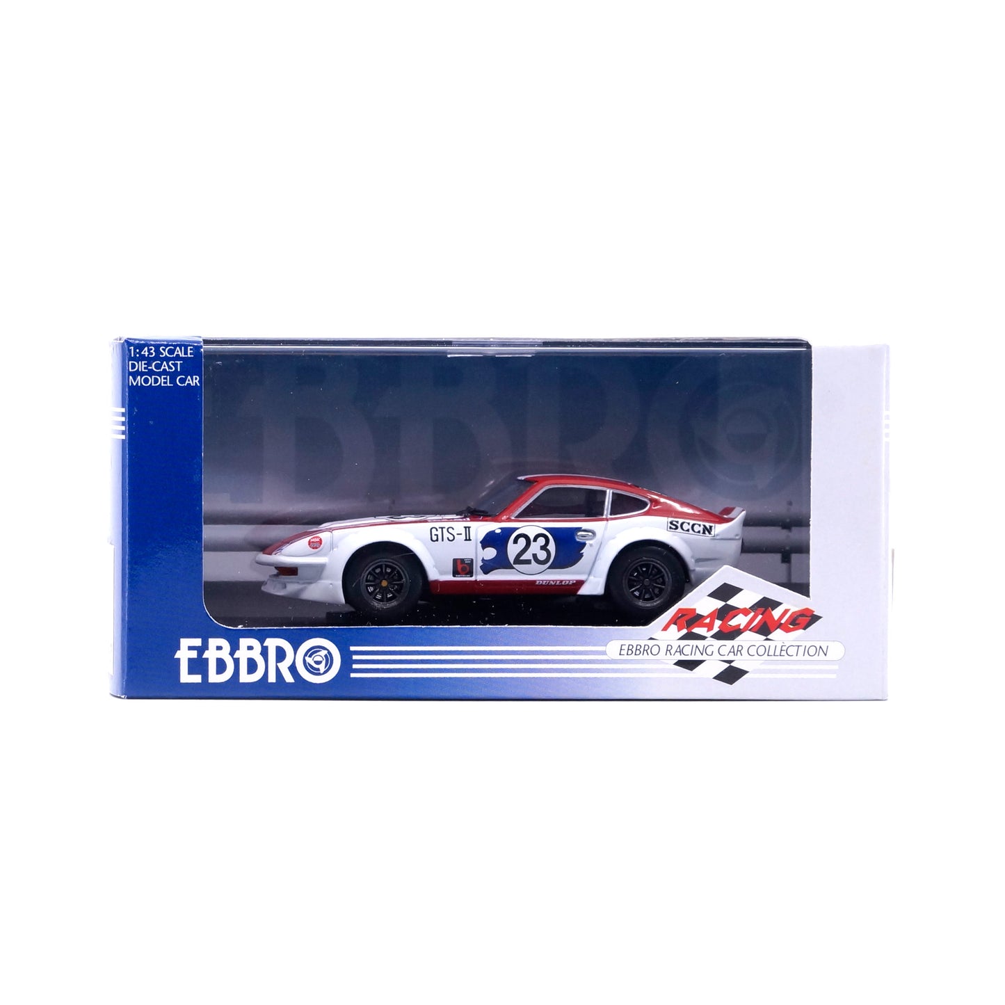 1/43 NISSAN Fairlady 240 ZG HS30 Racing 1973 (WHITE/RED)