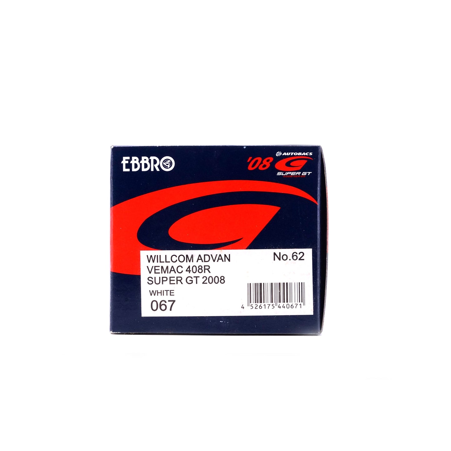 1/43 WILLCOM ADVAN VEMAC 408R SUPER GT 2008 (WHITE)