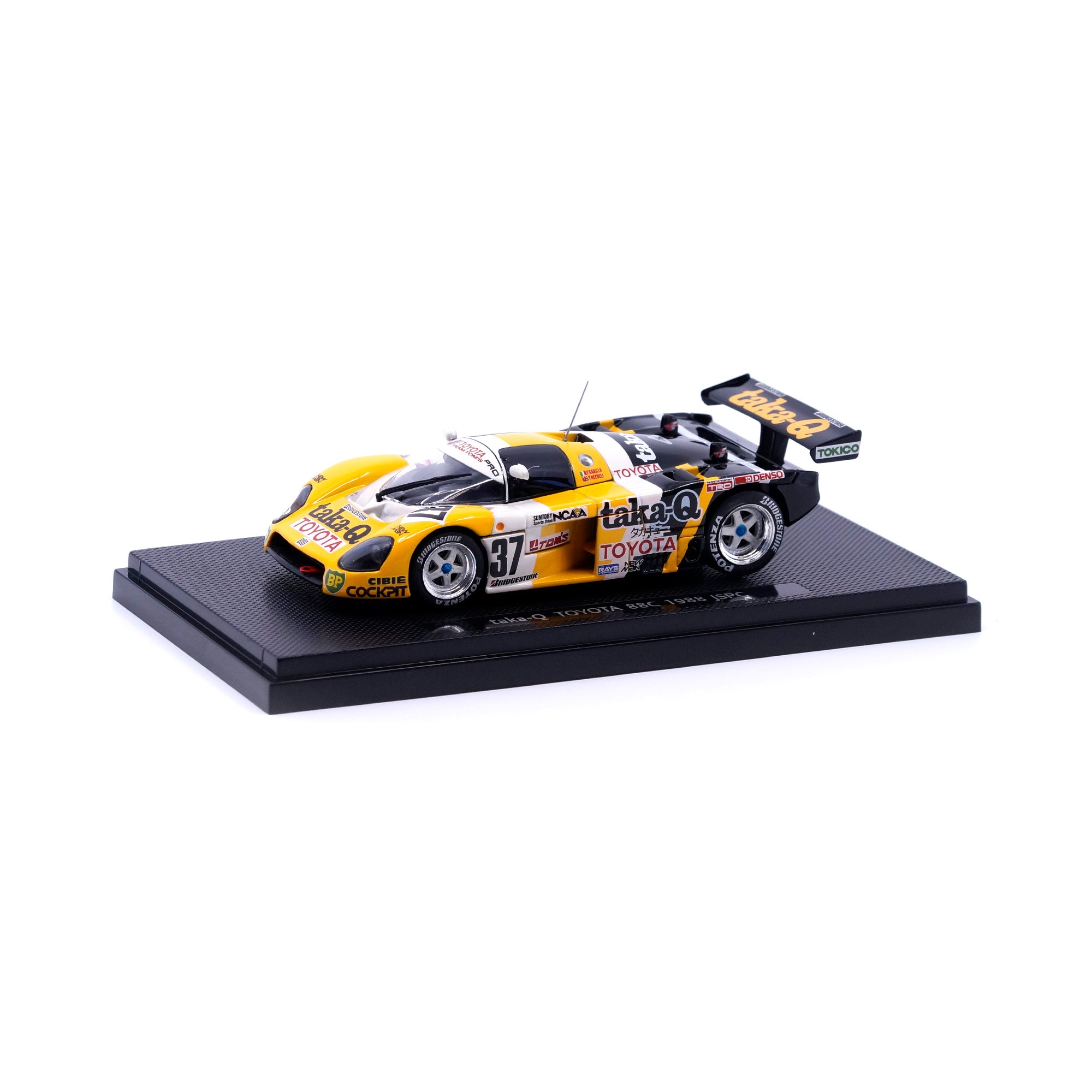 1/43 TAKA-Q TOM'S 88C JSPC (WHITE/YELLOW) – GRIDMODELS