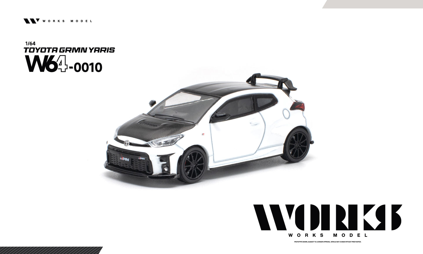 ＜予約商品＞1/64 TOYOTA GRMN YARIS WHITE ※2027年6月以後入荷予定