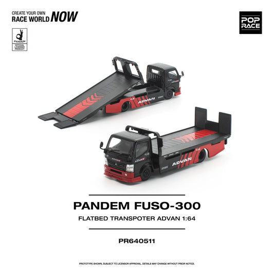 ＜予約商品＞1/64 PANDEM FUSO 300 FLATBED TRANSPORTER ADVAN ※2026年12月以後入荷予定