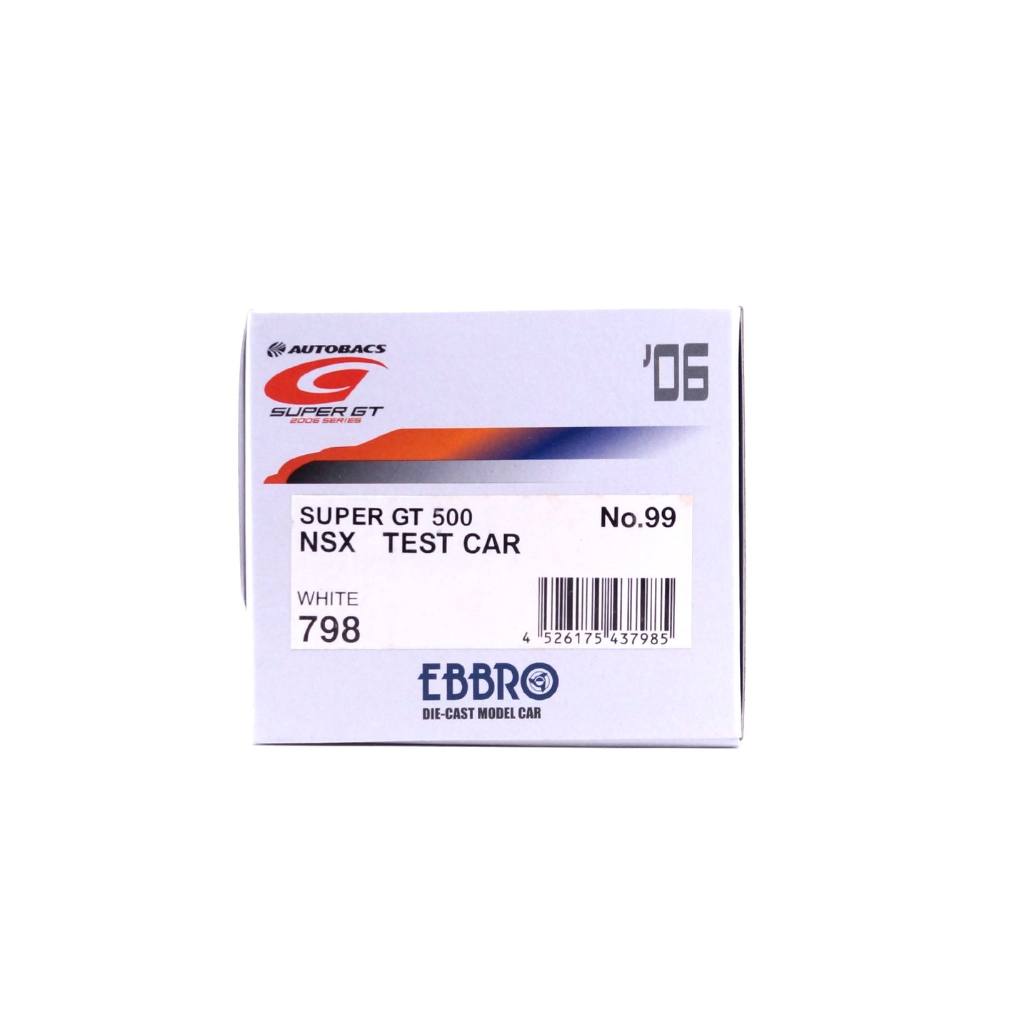 1/43 SUPER GT 500 NSX TEST CAR No.99 (WHITE)