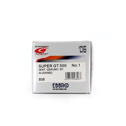 1/43 SUPERGT 500 ZENT CERUMO SC（SILVER/RED）