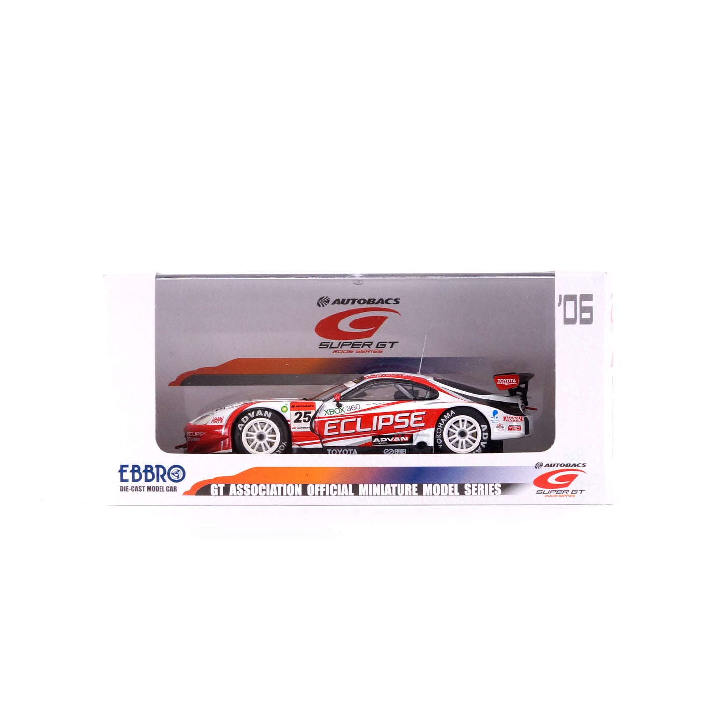 1/43 SUPER GT 500 No.25 ECLIPSE ADVAN SUPRA（WHITE/RED）