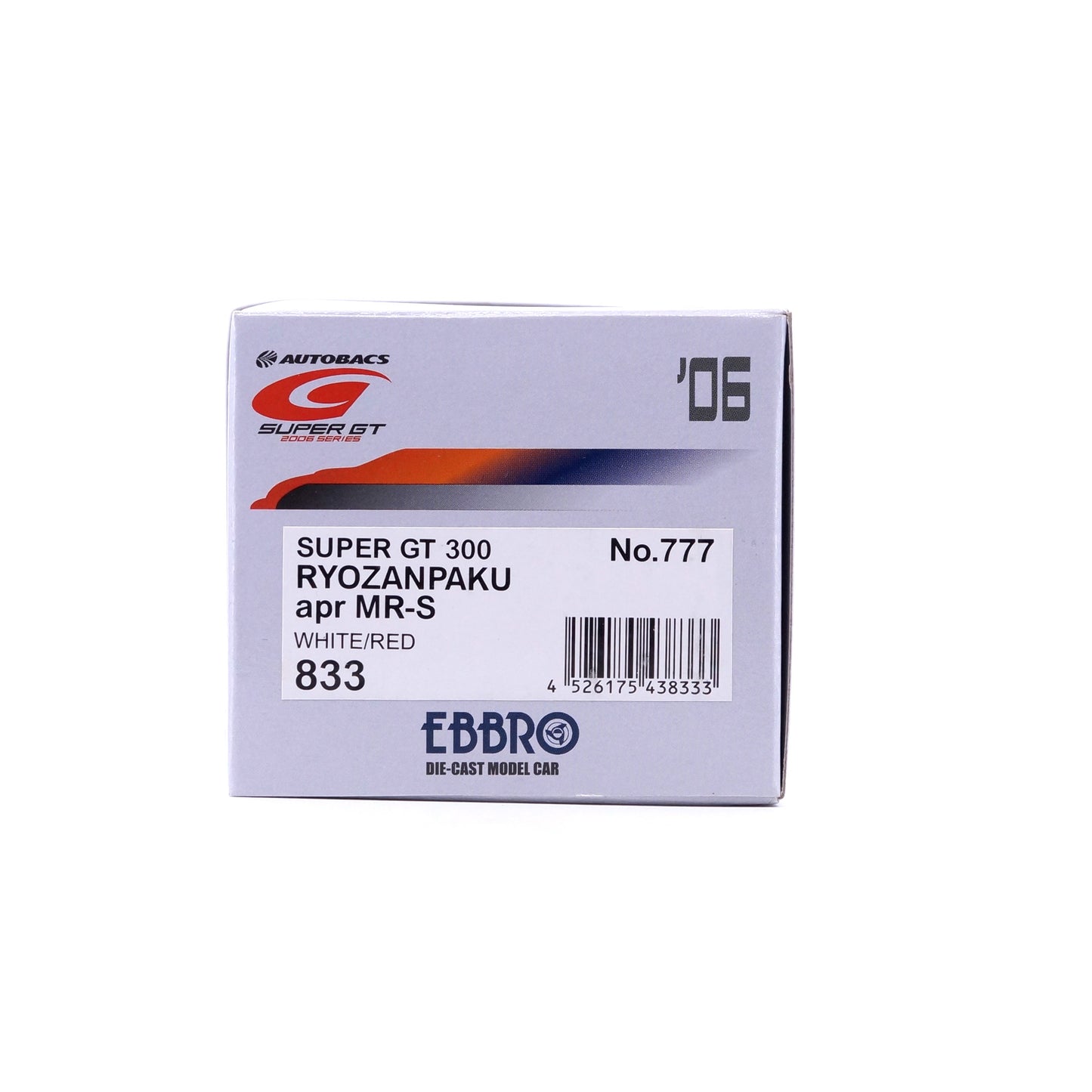 1/43 SUPER GT 300 RYOZANPAKU apr MR-S No.777 (WHITE/RED)