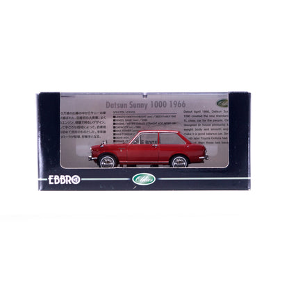 1/43 DATSUN SUNNY 1000 (1966) (RED)