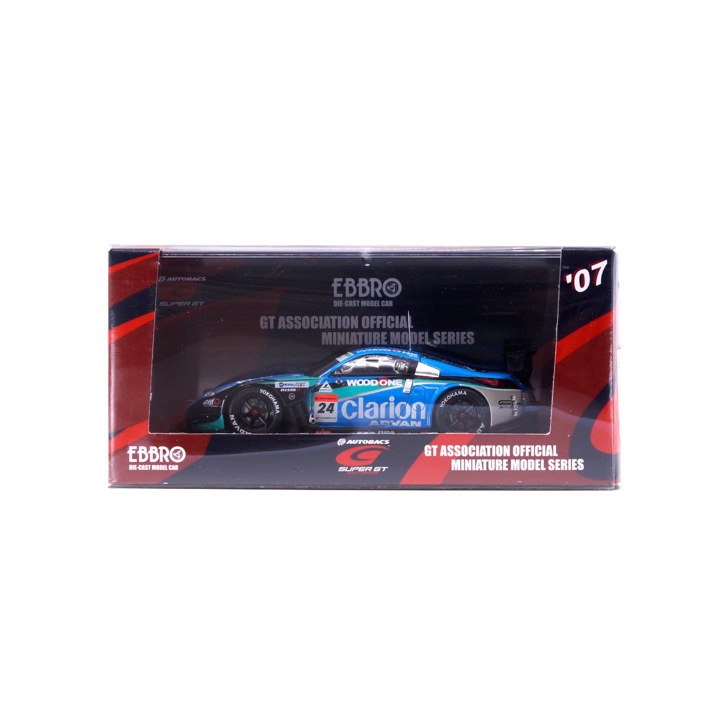 1/43 SUPER GT 500 WOODONE ADVAN Clarion Z (LIGHT GREEN/BLUE)