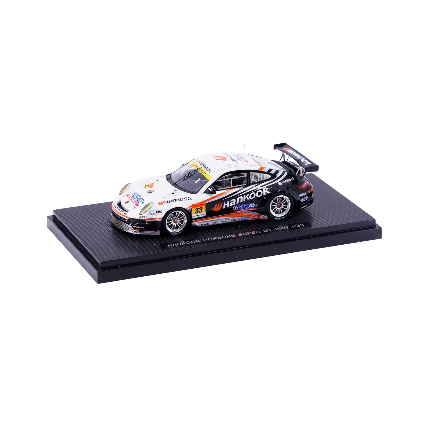 1/43 HANKOOK PORSCHE SUPER GT 2007 No.33 (WHITE/BLACK)
