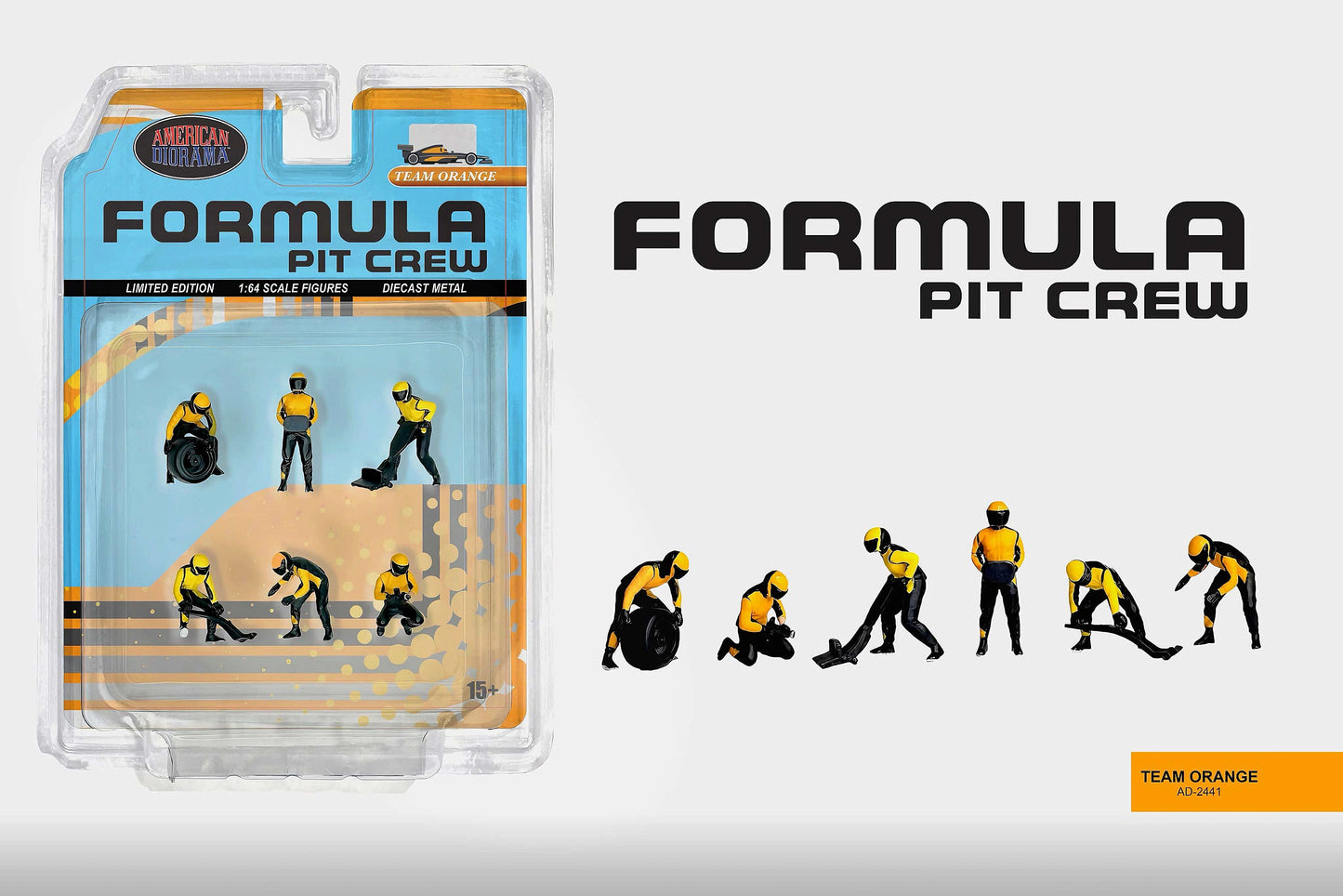 1/64  Formula Pit Crew Figures
