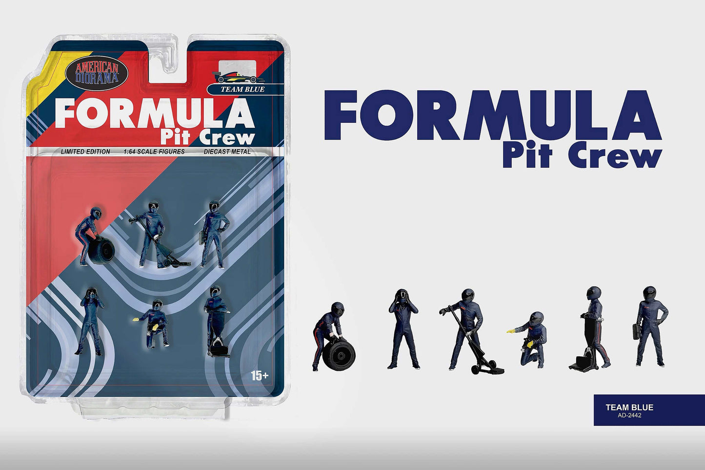 1/64  Formula Pit Crew Figures