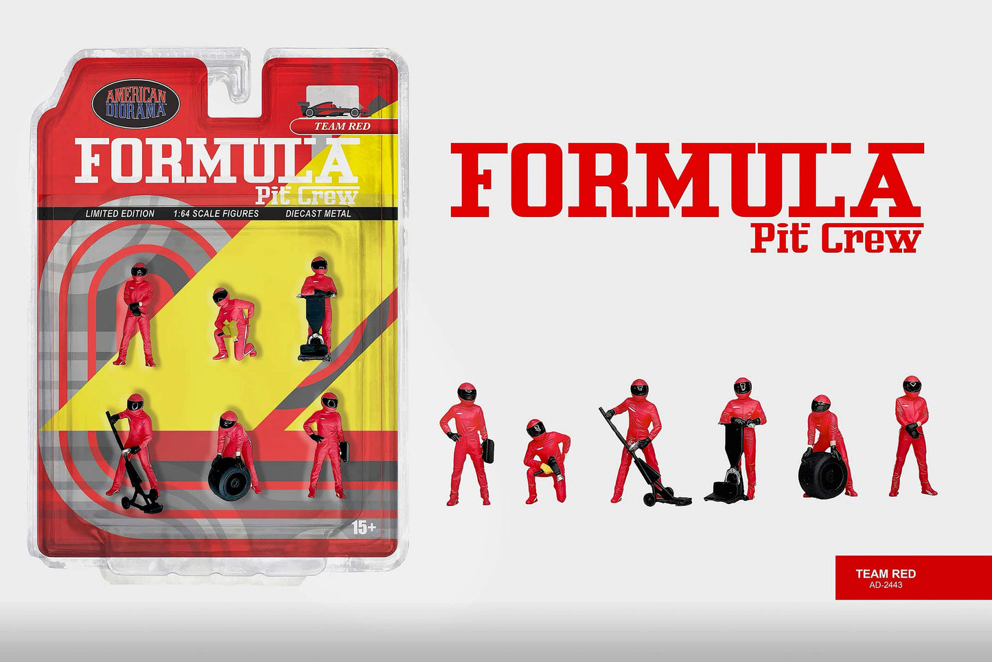 1/64  Formula Pit Crew Figures