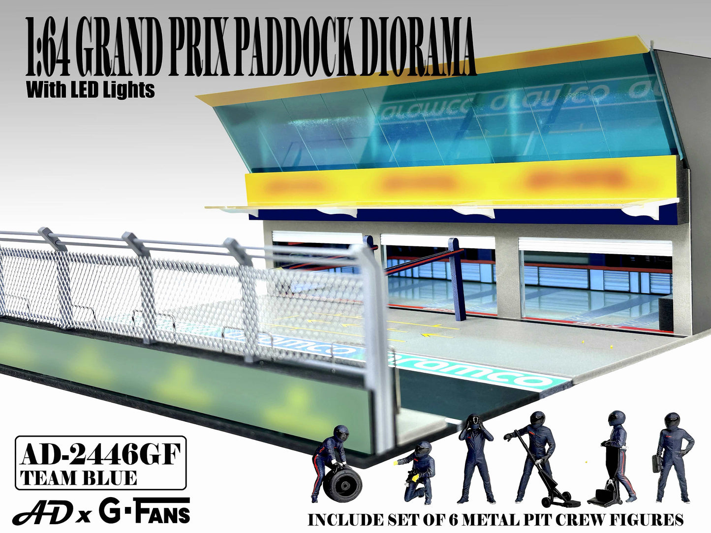 1/64 Grand Prix Paddock Diorama