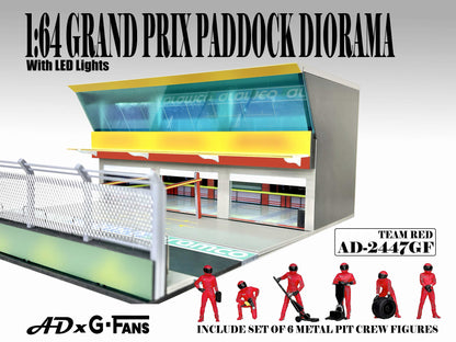 1/64 Grand Prix Paddock Diorama