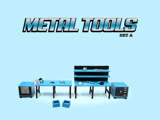 1/64 Metal Tools (Blue) - Set A