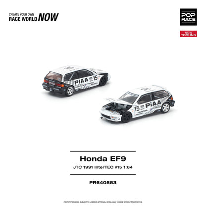 ＜予約商品＞1/64 HONDA CIVIC (EF9) #15 JTC 1991 InterTEC ホンダ シビック（EF9）#15 JTC 1991 InterTEC ※2027年6月以後入荷予定