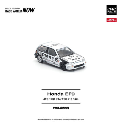 ＜予約商品＞1/64 HONDA CIVIC (EF9) #15 JTC 1991 InterTEC ホンダ シビック（EF9）#15 JTC 1991 InterTEC ※2027年6月以後入荷予定