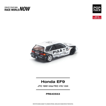 ＜予約商品＞1/64 HONDA CIVIC (EF9) #15 JTC 1991 InterTEC ホンダ シビック（EF9）#15 JTC 1991 InterTEC ※2027年6月以後入荷予定