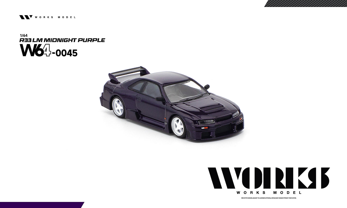＜予約商品＞1/64 R33 LM MIDNIGHT PURPLE R33 LM ミッドナイトパープル※2027年7月以後入荷予定